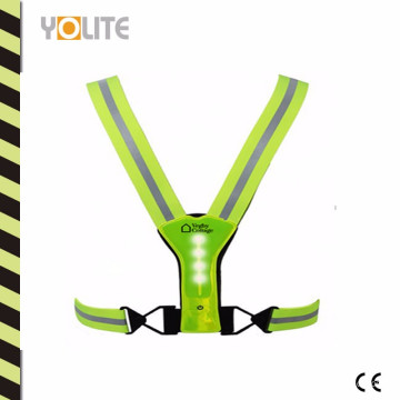 LED Safety Vest Hi Viz Reflex Rubber En13356 Standard